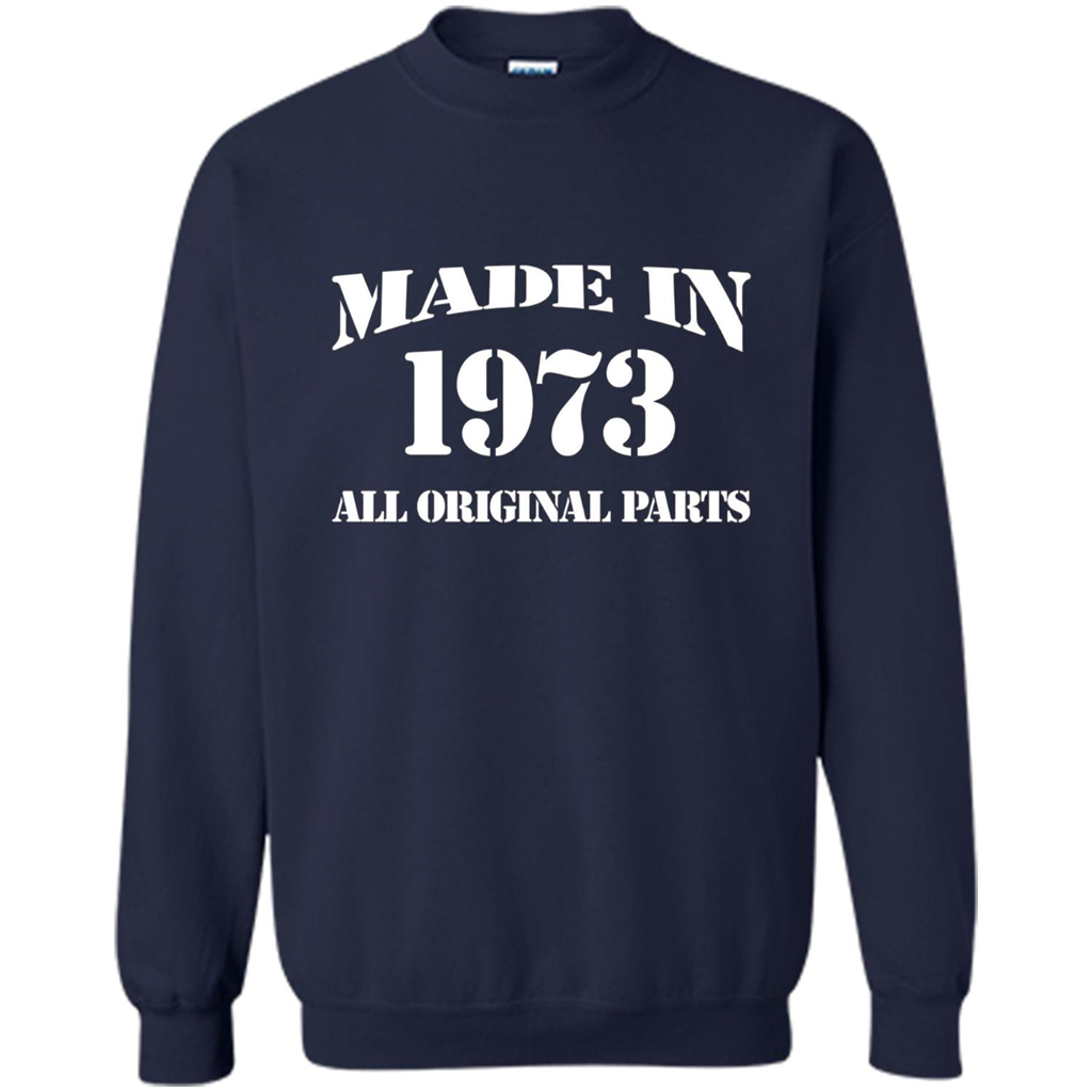 Birthday Gift T-shirt Made In 1973 All Original Parts T-shirt Navy