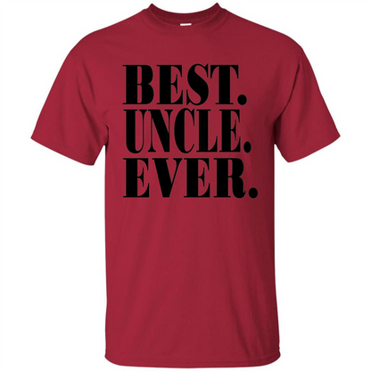 Best Uncle Ever T-shirt Cardinal