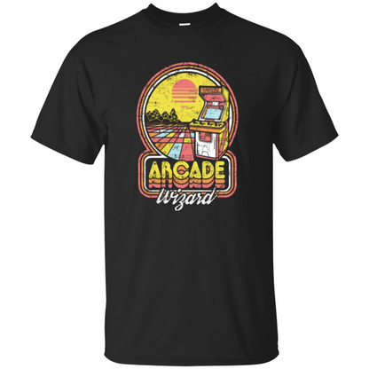 Arcade Wizard T-shirt Game Online Black