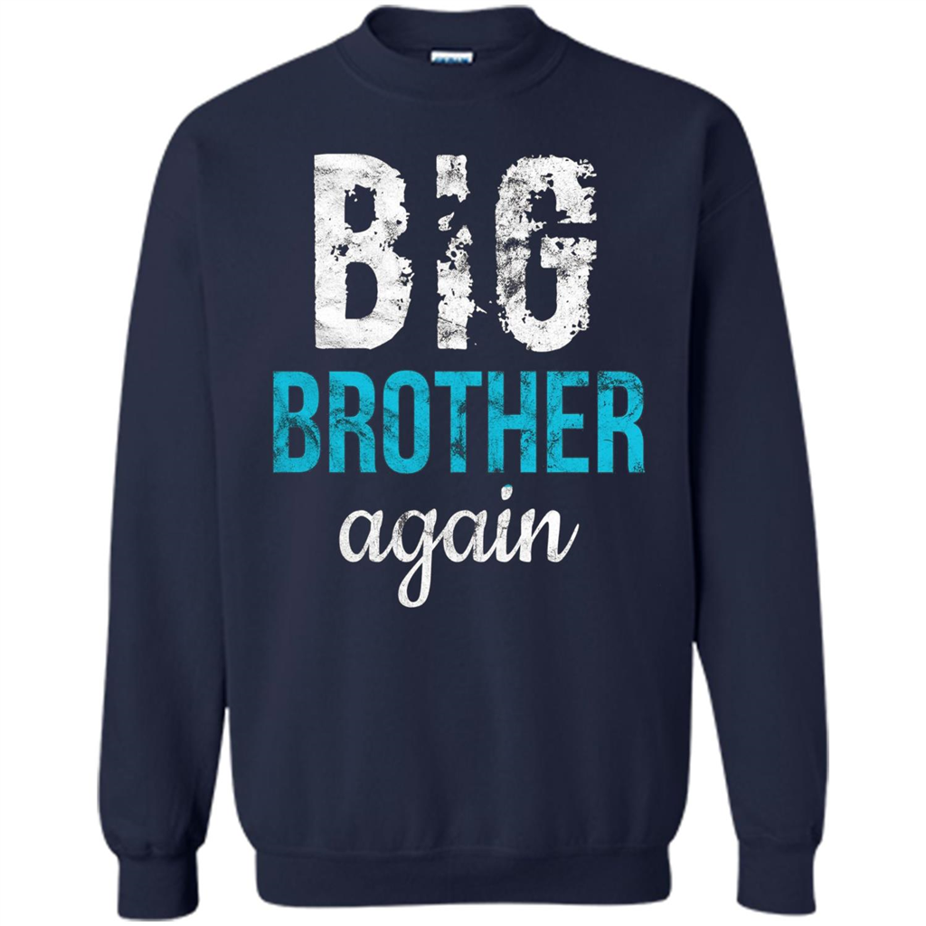 Big Brother Again Distressed T-shirt Navy