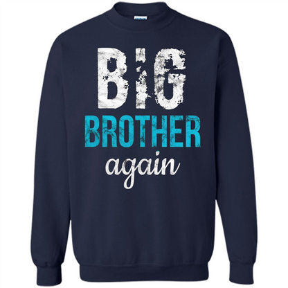 Big Brother Again Distressed T-shirt Navy