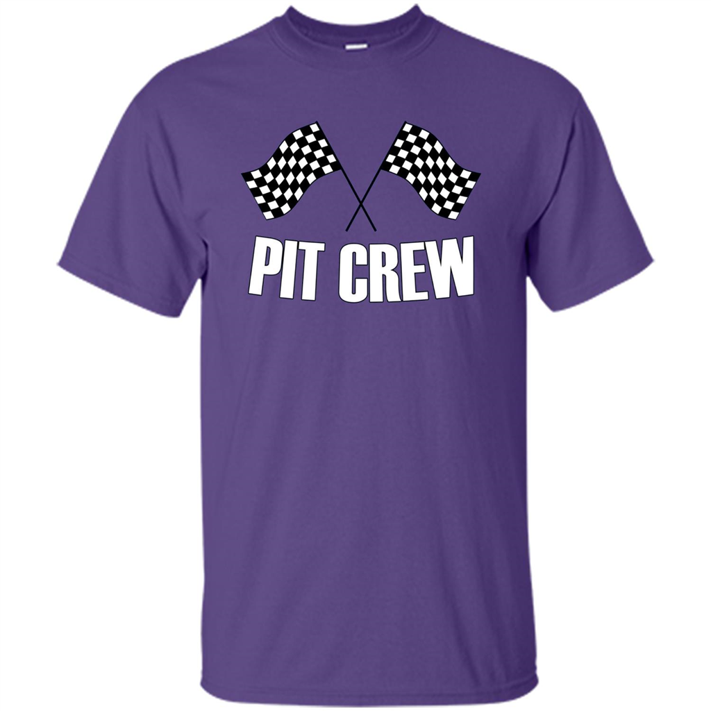 Pit Crew T-shirt for Hosting Race Car Parties Parents Pit Purple