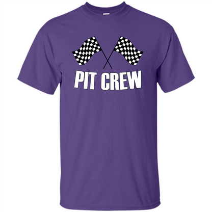 Pit Crew T-shirt for Hosting Race Car Parties Parents Pit Purple