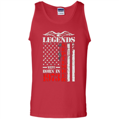 Legends Were Born In September 1973 T-shirt Red