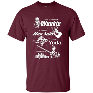 Fathers Day T-shirt Dad Is Cool As Chewy Han Yoda Luke