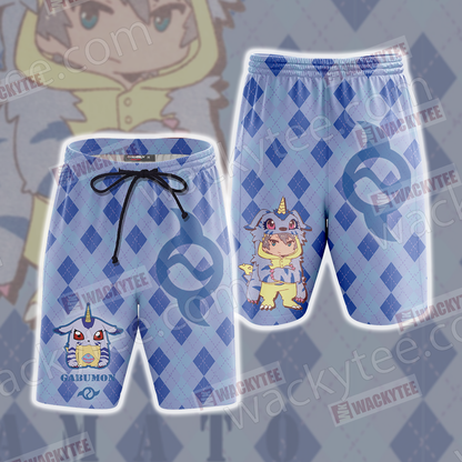 Digimon - Yamato New Style Unisex 3D Beach Shorts