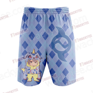 Digimon - Yamato New Style Unisex 3D Beach Shorts