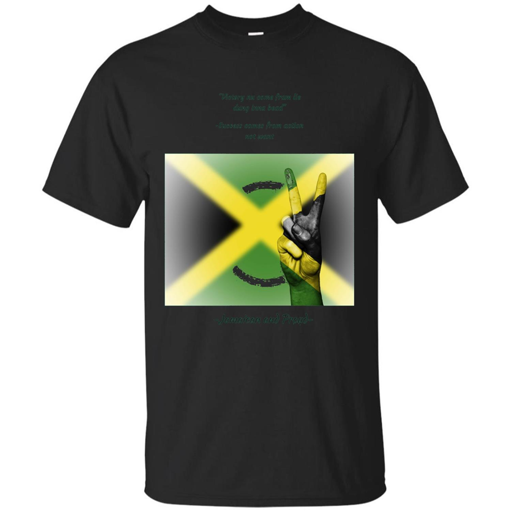 Jamaican Pride T-shirt Jamaican And Proud Black