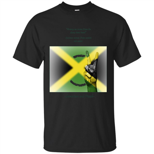 Jamaican Pride T-shirt Jamaican And Proud Black