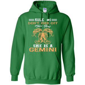 Gemini T-shirt Rule Dont Piss Off This Girl T-shirt