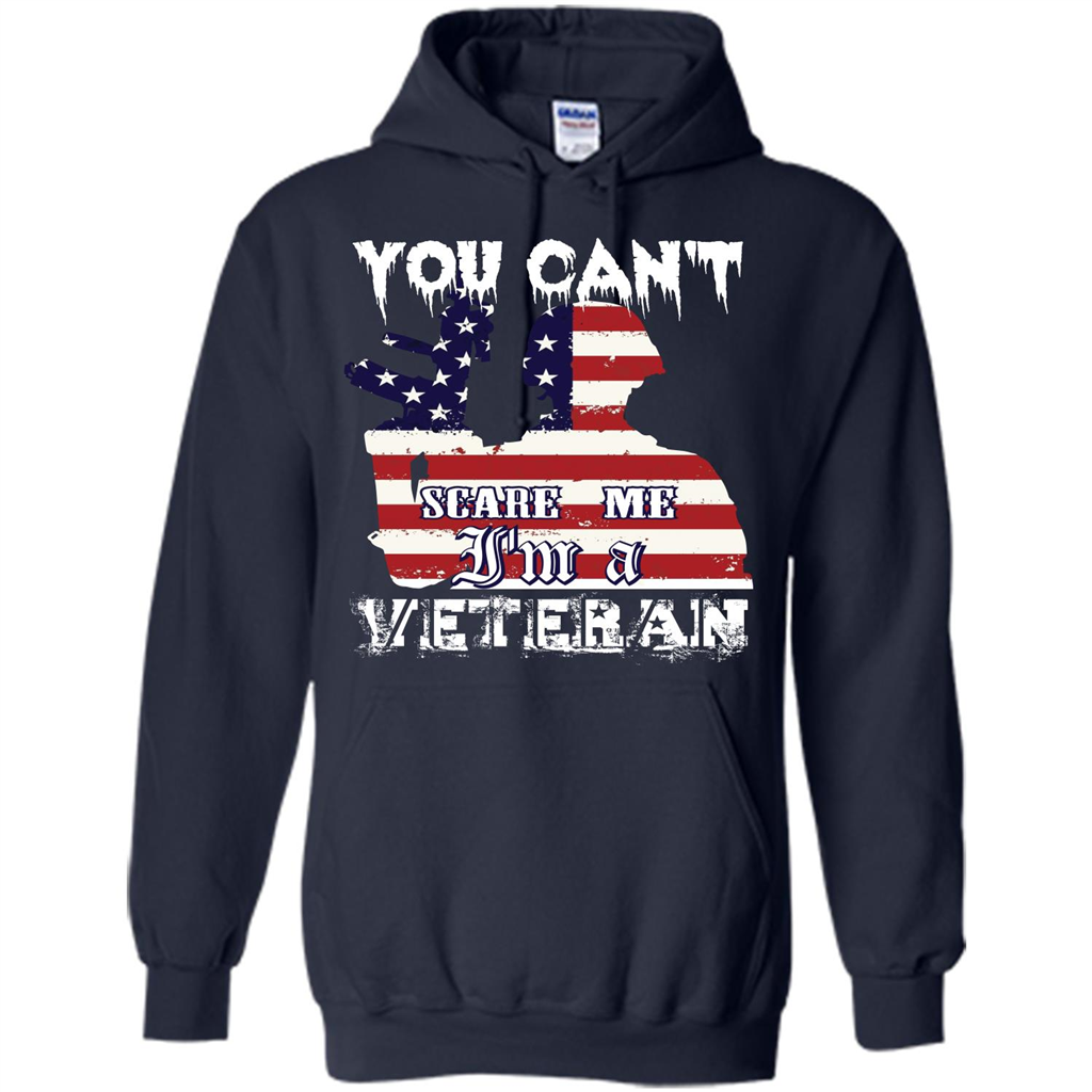 Military T-shirt You Can't Scare Me I'm A Veteran Navy