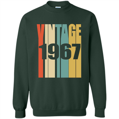 Retro Vintage 1967 T-shirt 50th Birthday T-shirt Forest Green