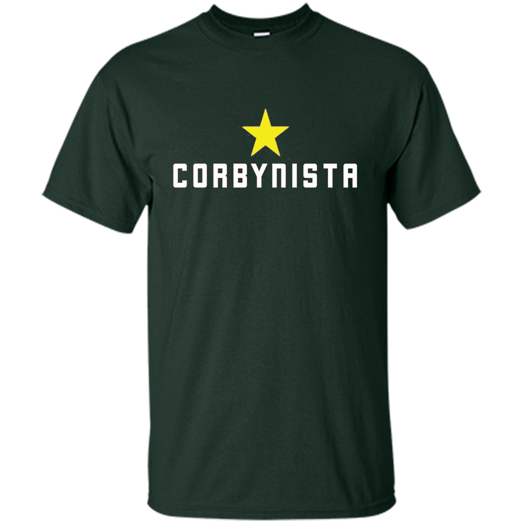 Corbyn T-shirt For Corbynista Labour Supporter Forest Green