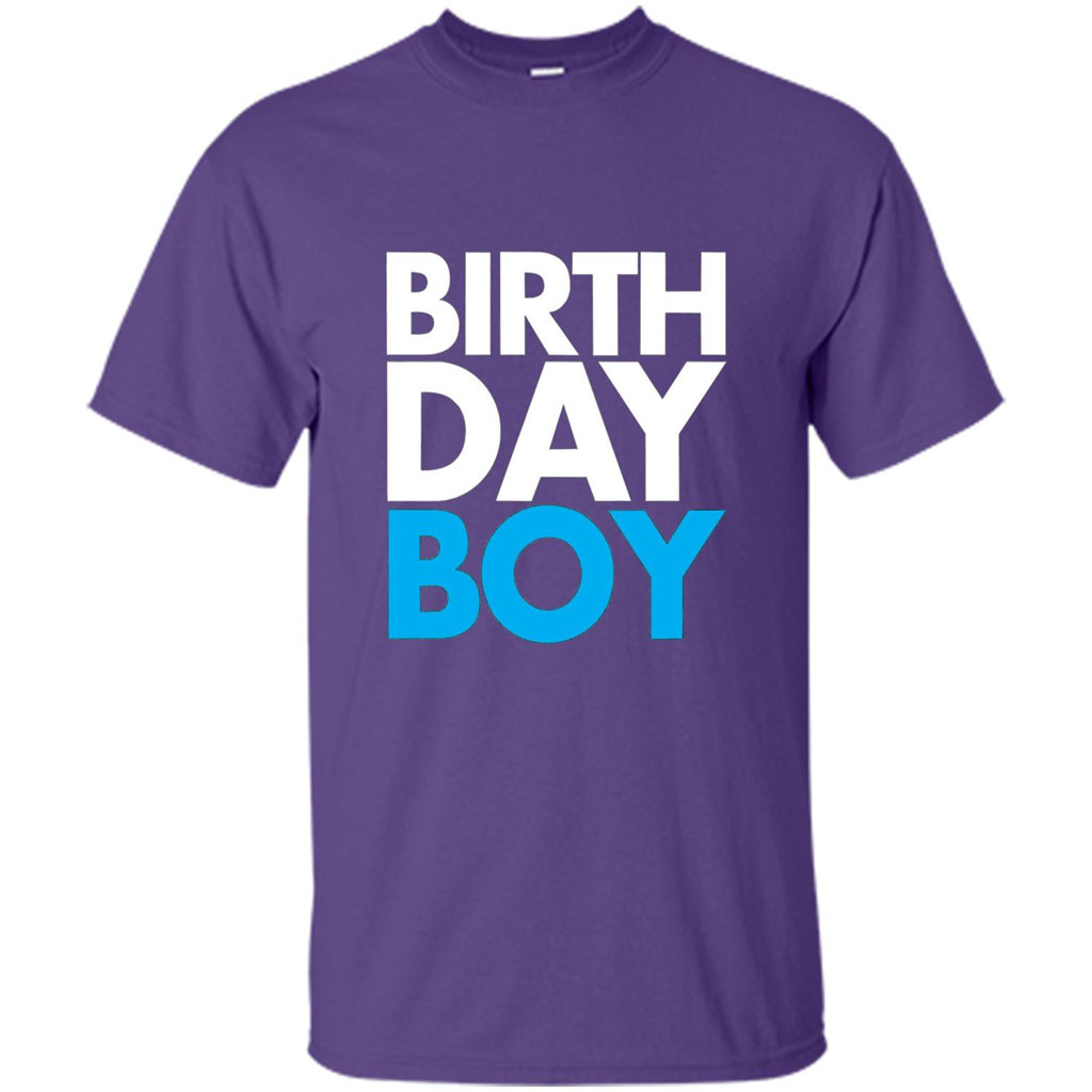 Birth Day Boy T-shirt Purple