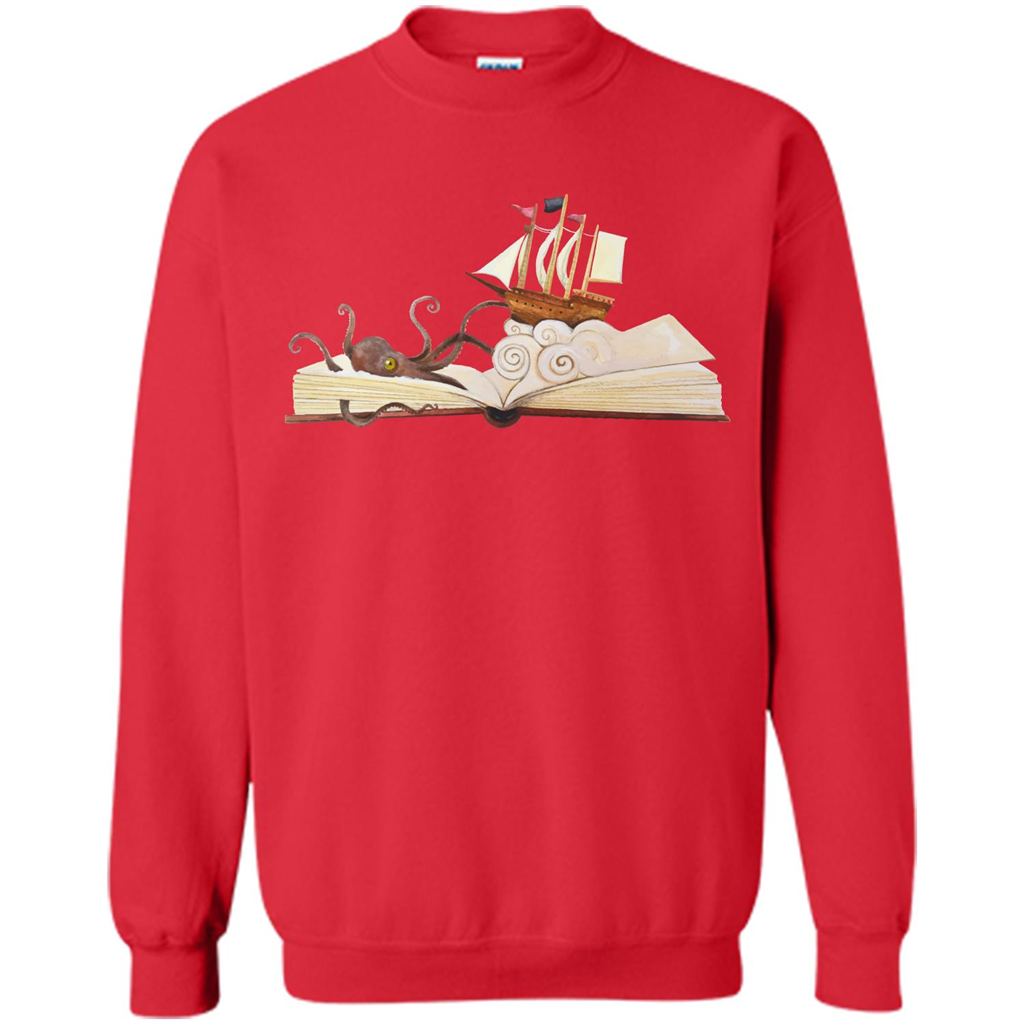 Book Reader T-shirt Love To Read Book Red