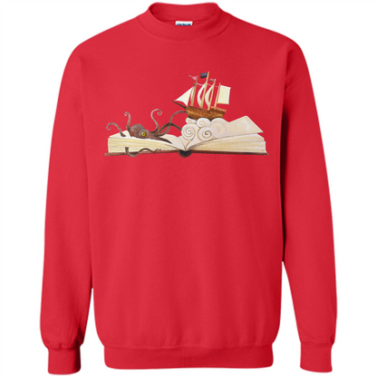 Book Reader T-shirt Love To Read Book Red