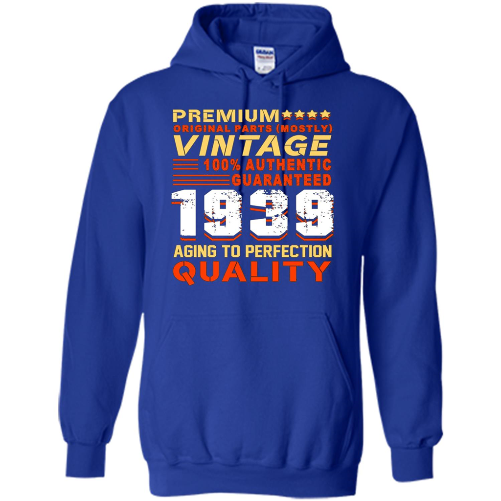 Funny Birthday T-shirt Vintage 1939 Royal