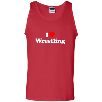 I Love Wrestling T-shirt Red