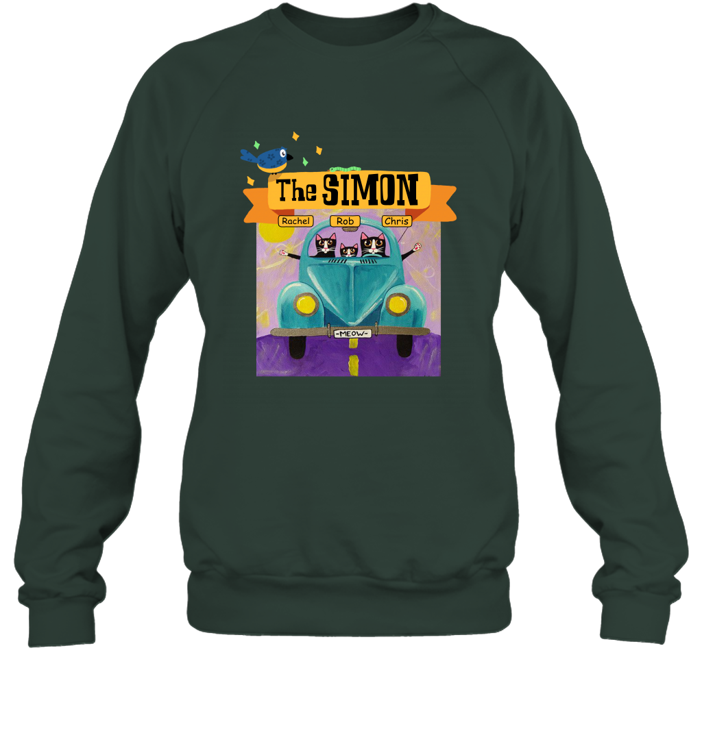 The Simon Family ( Customized Name ) Sweatshirt Sweatshirt Forest