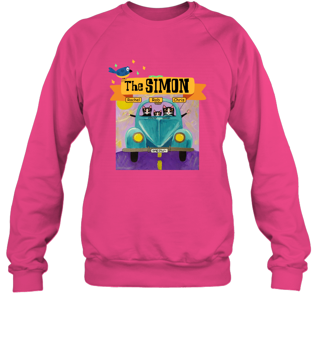 The Simon Family ( Customized Name ) Sweatshirt Sweatshirt Heliconia