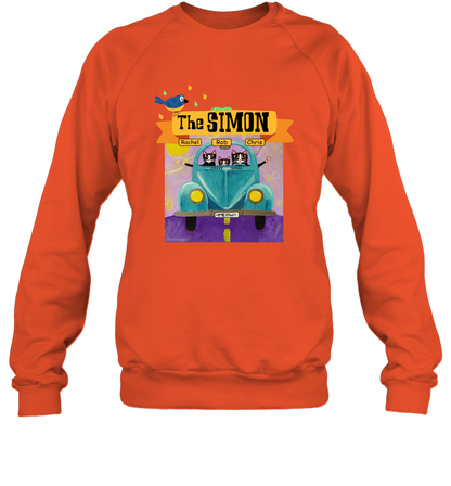 The Simon Family ( Customized Name ) Sweatshirt Sweatshirt Orange