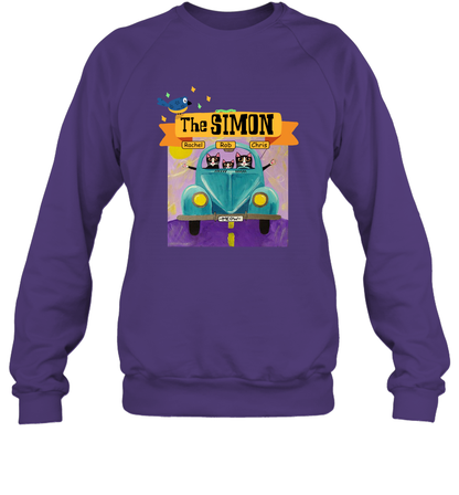 The Simon Family ( Customized Name ) Sweatshirt Sweatshirt Purple
