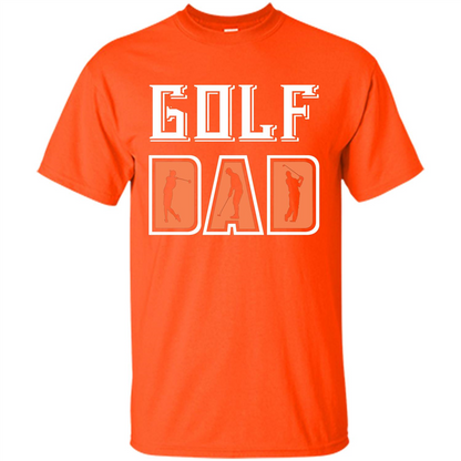 Golf Lover T-shirt Golf Dad Orange