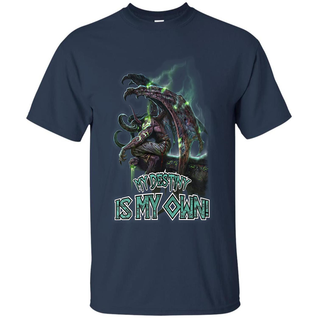 World of Warcraft T-shirt My Destiny Is My Own T-shirt Navy
