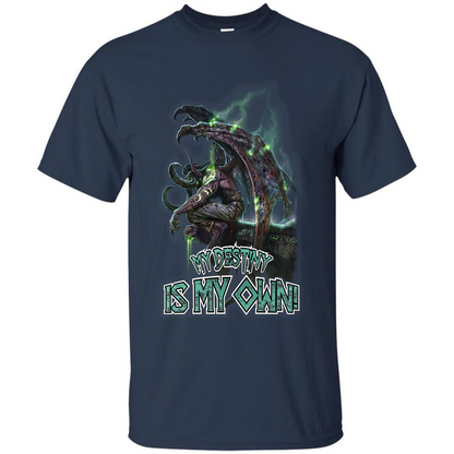 World of Warcraft T-shirt My Destiny Is My Own T-shirt Navy