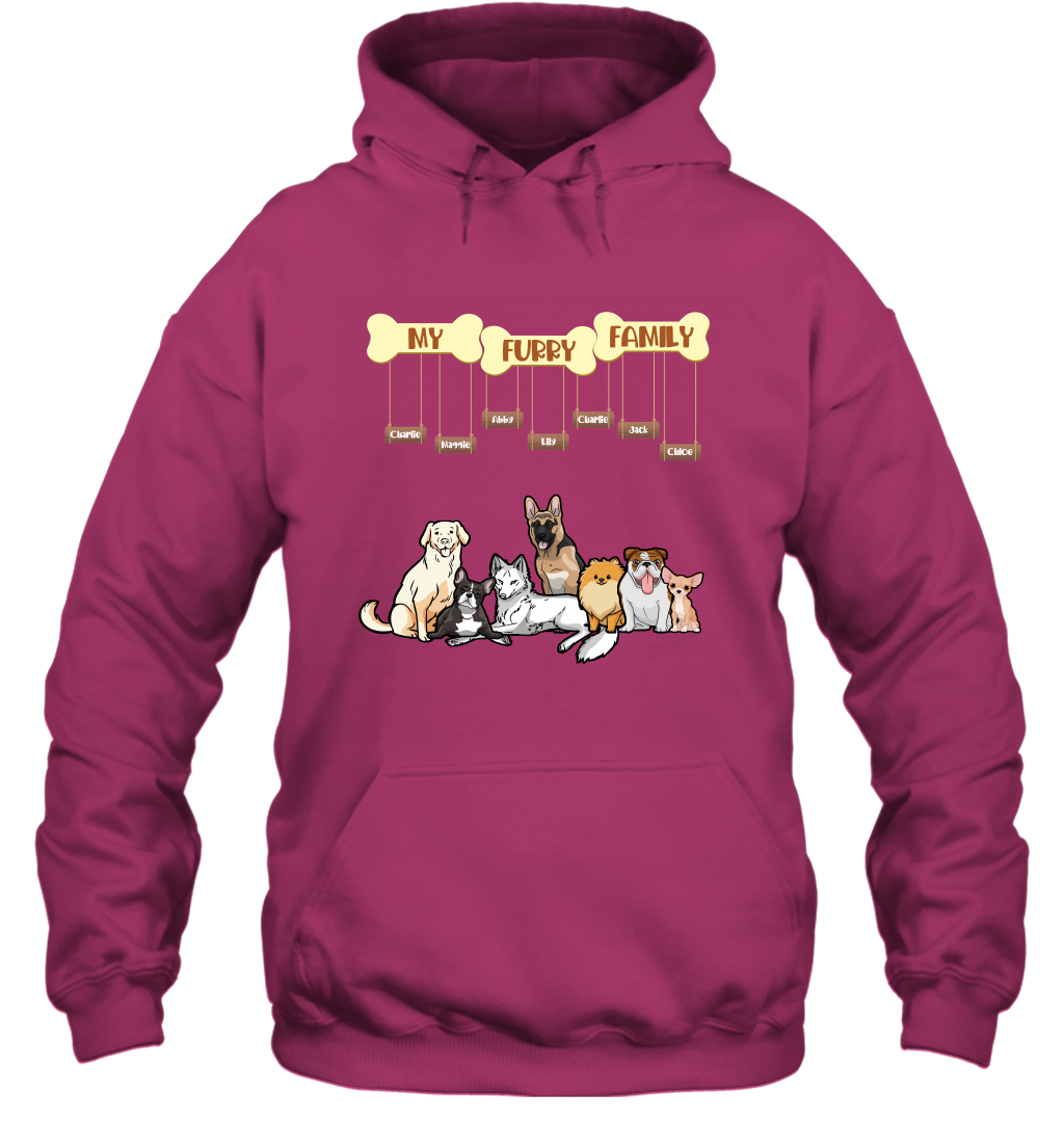My Furry Family Hoodie Hoodie Heliconia