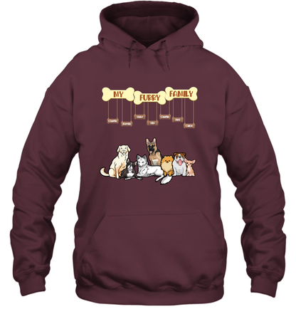 My Furry Family Hoodie Hoodie Maroon