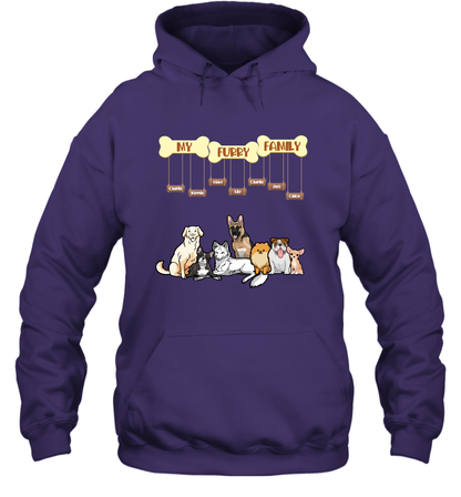 My Furry Family Hoodie Hoodie Purple