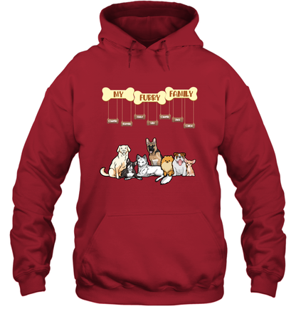 My Furry Family Hoodie Hoodie Red