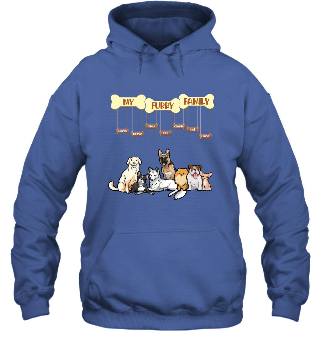 My Furry Family Hoodie Hoodie Royal