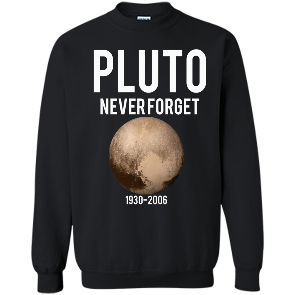 Funny Pluto Never Forget 1930-2006 T-shirt Black
