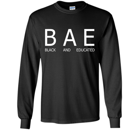 Bae Black And Educated T-shirt Black