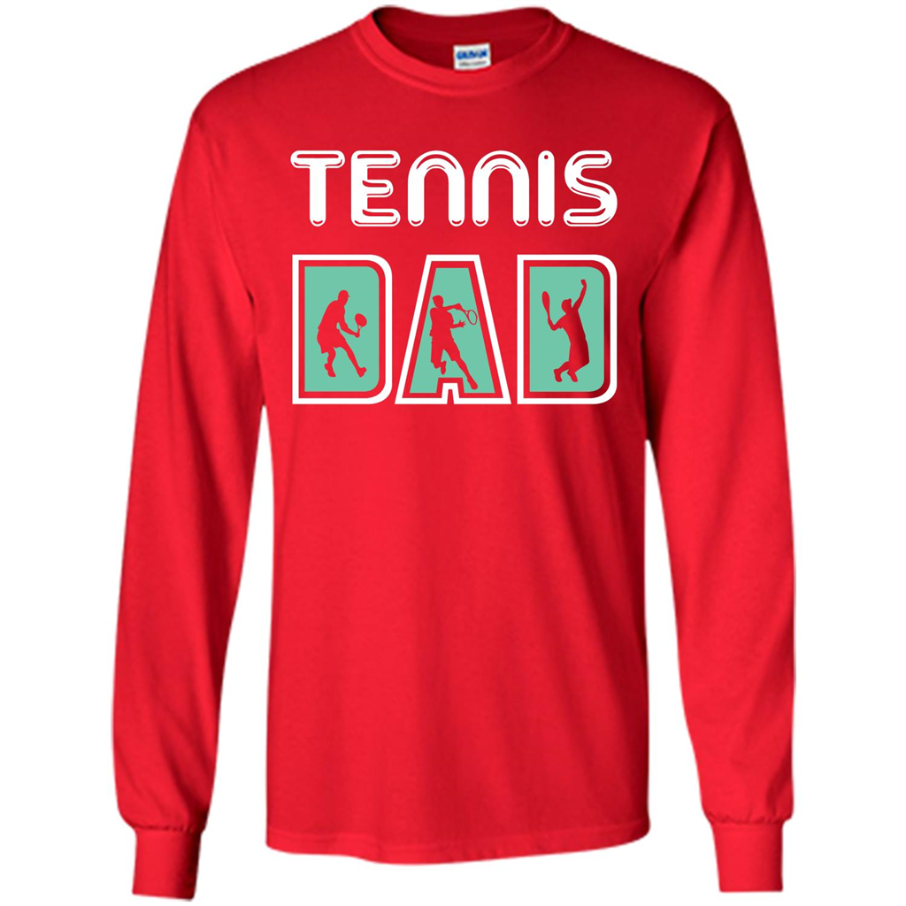 Tennis Lover T-shirt Tennis Dad Red