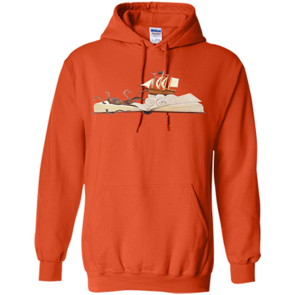 Book Reader T-shirt Love To Read Book Orange