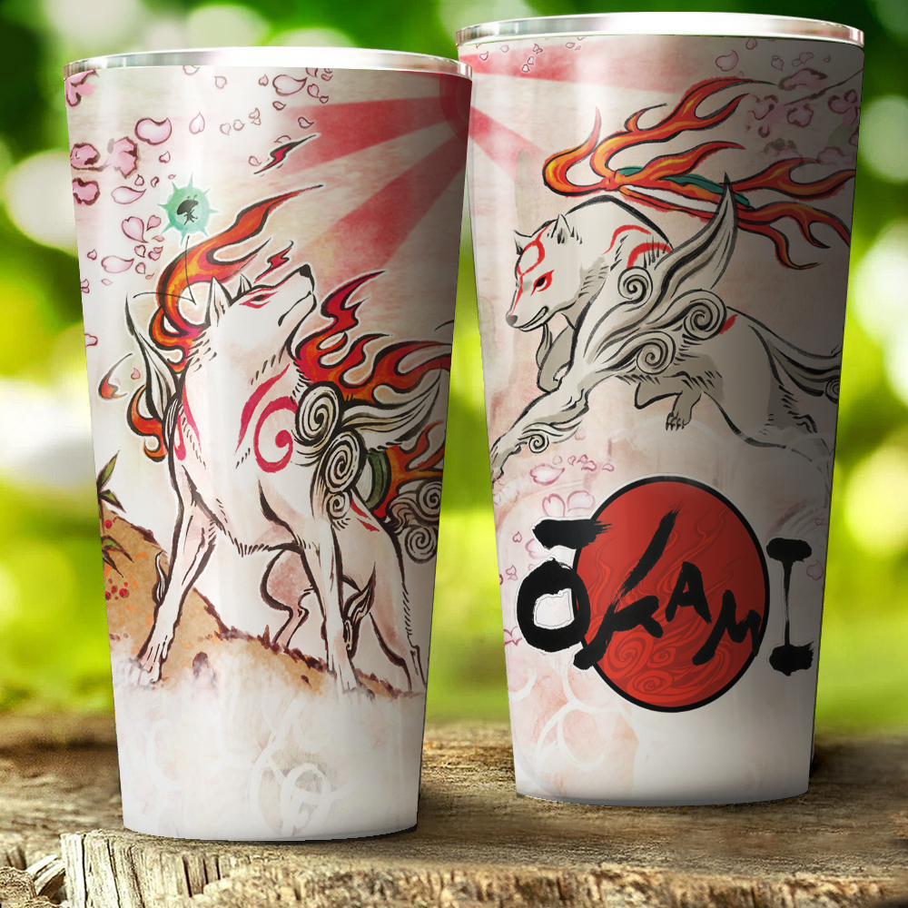 Okami Video Game Insulated Stainless Steel Tumbler 20oz / 30oz 30oz