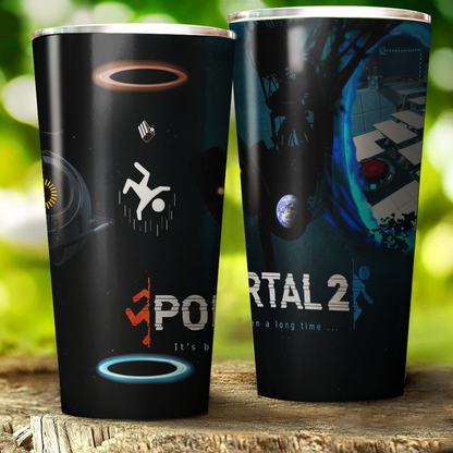 Portal 2 Video Game Insulated Stainless Steel Tumbler 20oz / 30oz 30oz