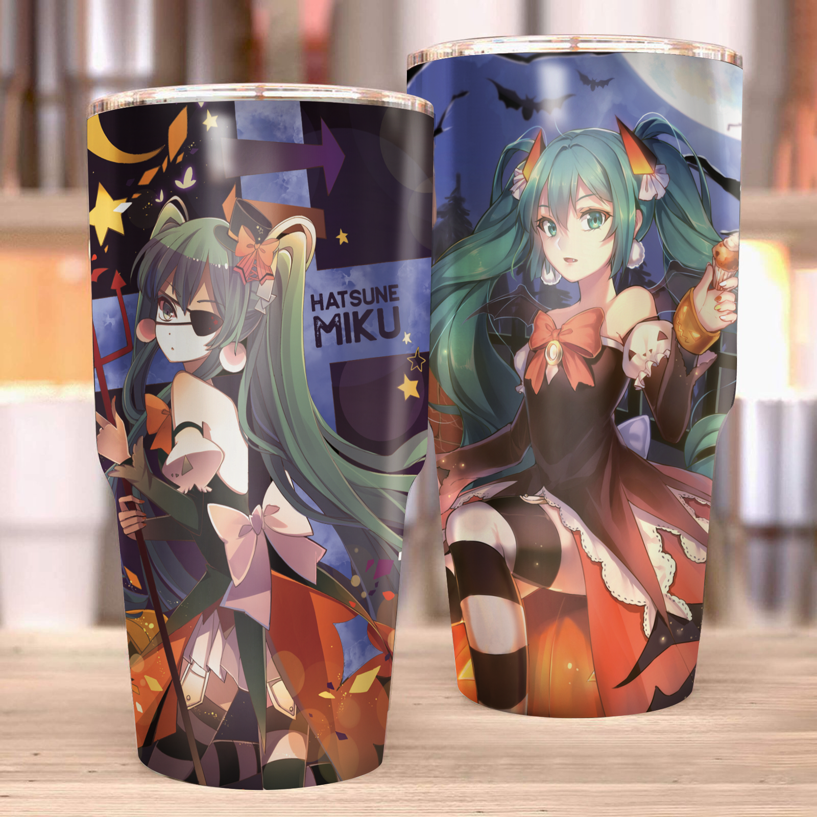 Hatsune Miku Halloween Tumbler 30oz (Curve)
