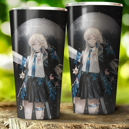 Luna Anime Girl Re:Zero Tumbler 30oz (Straight)