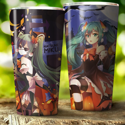 Hatsune Miku Halloween Tumbler 30oz (Straight)