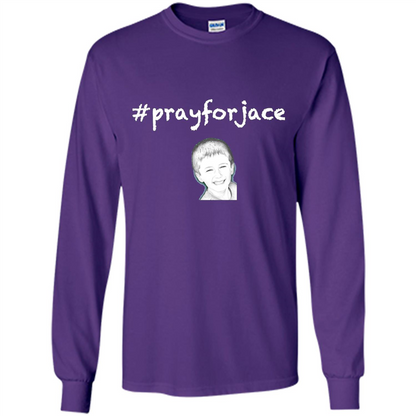 Pray for Jace T-shirt Purple