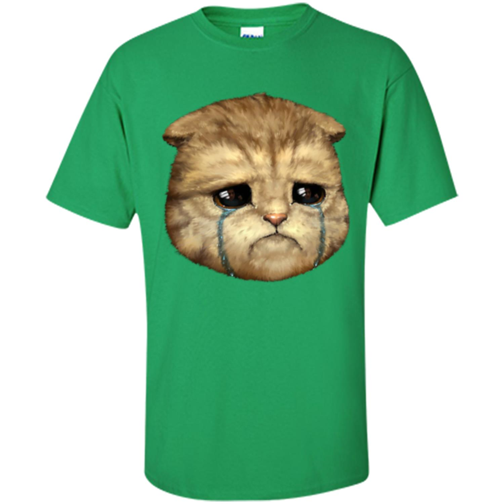 Cat Lovers T-shirt Cat Crying Irish Green