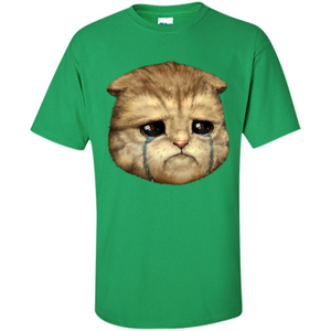 Cat Lovers T-shirt Cat Crying