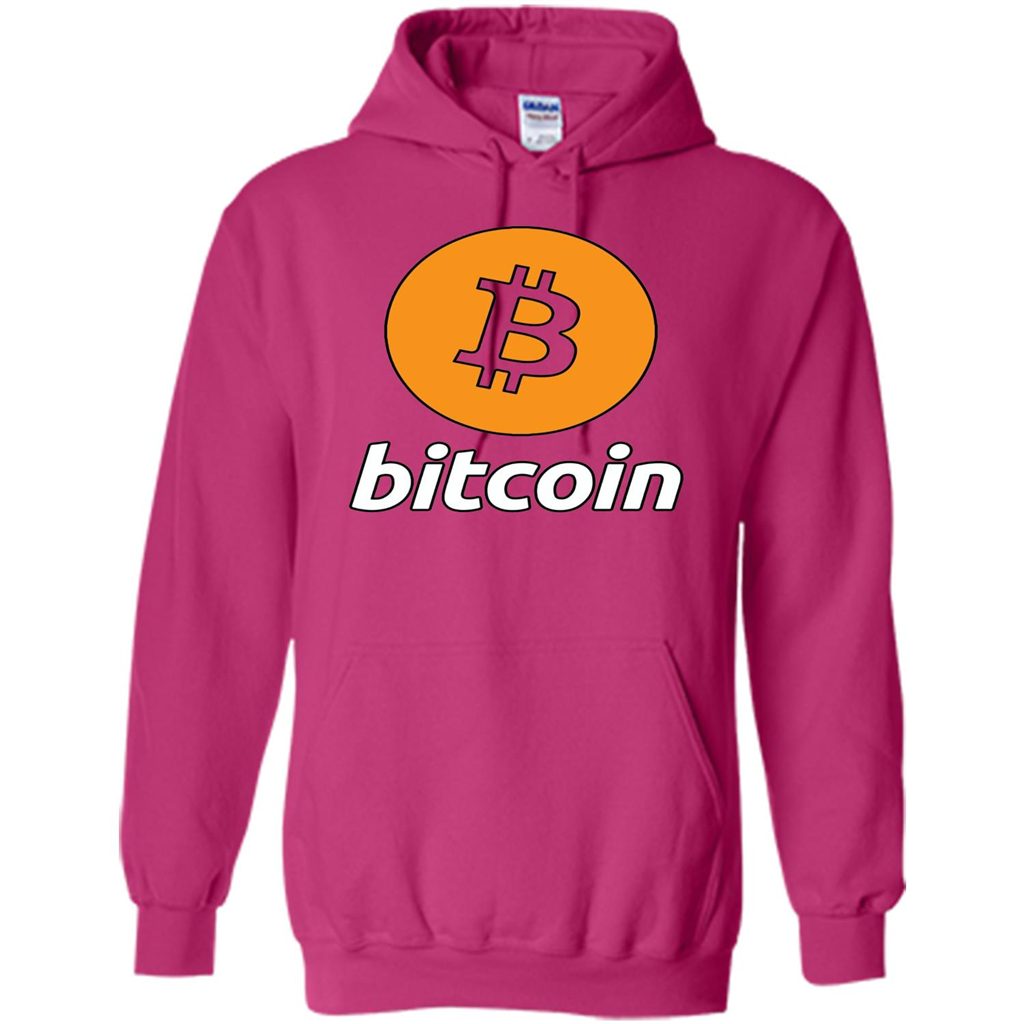 Bitcoin Logo Cryptocurrency BTC T-shirt Heliconia