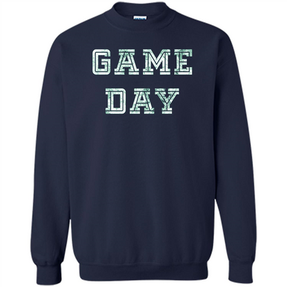 Game Day Football T-Shirt For Football Fans Navy