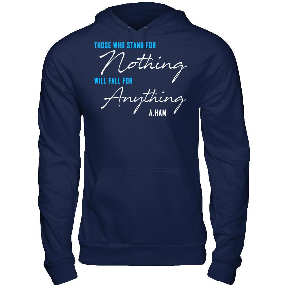 Alexander Hamilton Quotes T-shirt Gildan - Pullover Hoodie Navy