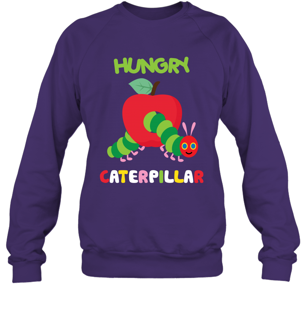 Hungry Caterpillar Funny Shirt Sweatshirt Sweatshirt Purple